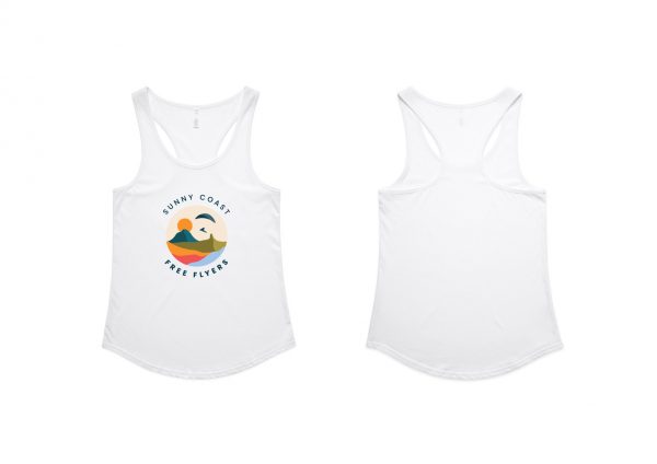 Women's White Racerback Singlet